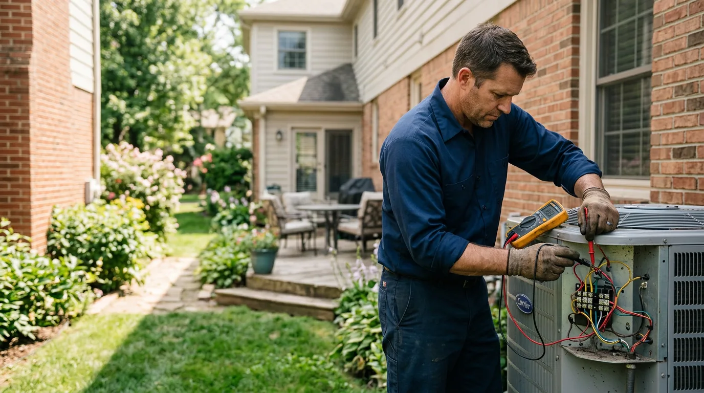HVAC technician working near Cascade, MT